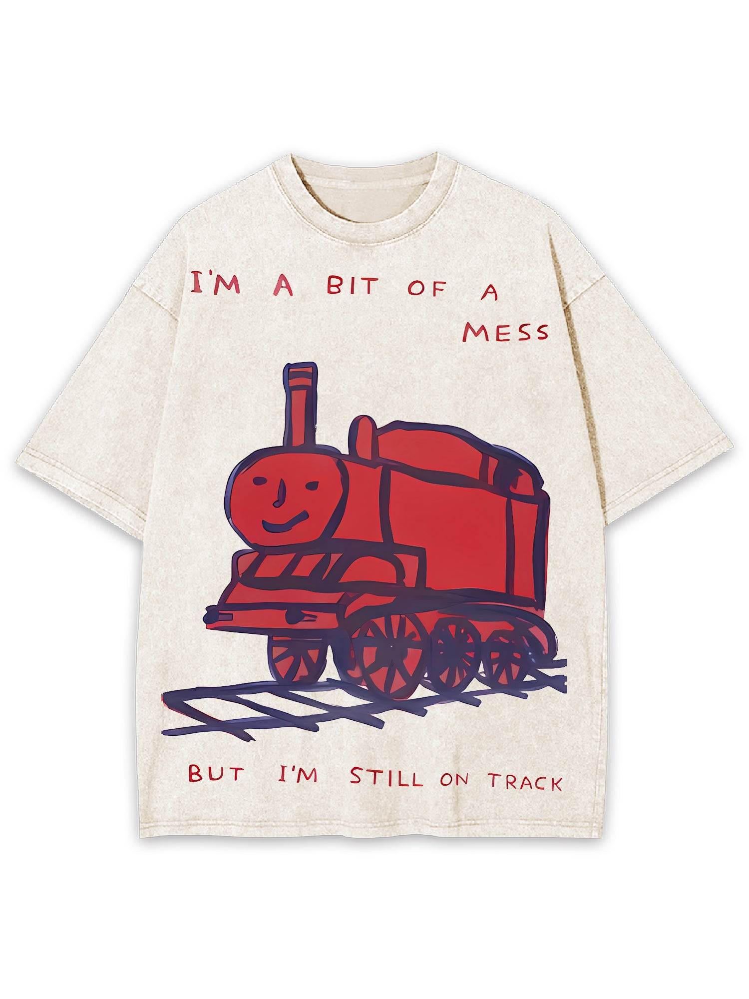 Train Washed Tshirt-ClassyOutlaw