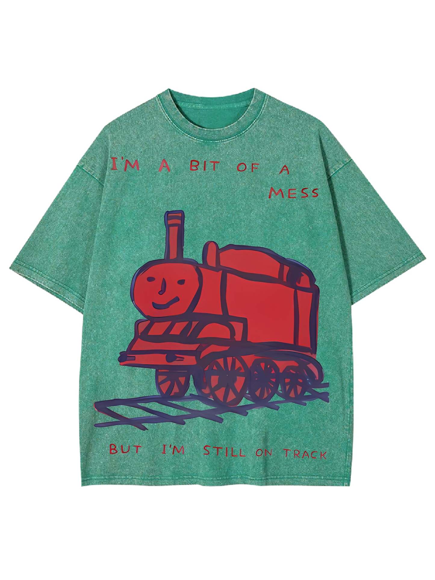 Train Washed Tshirt-ClassyOutlaw