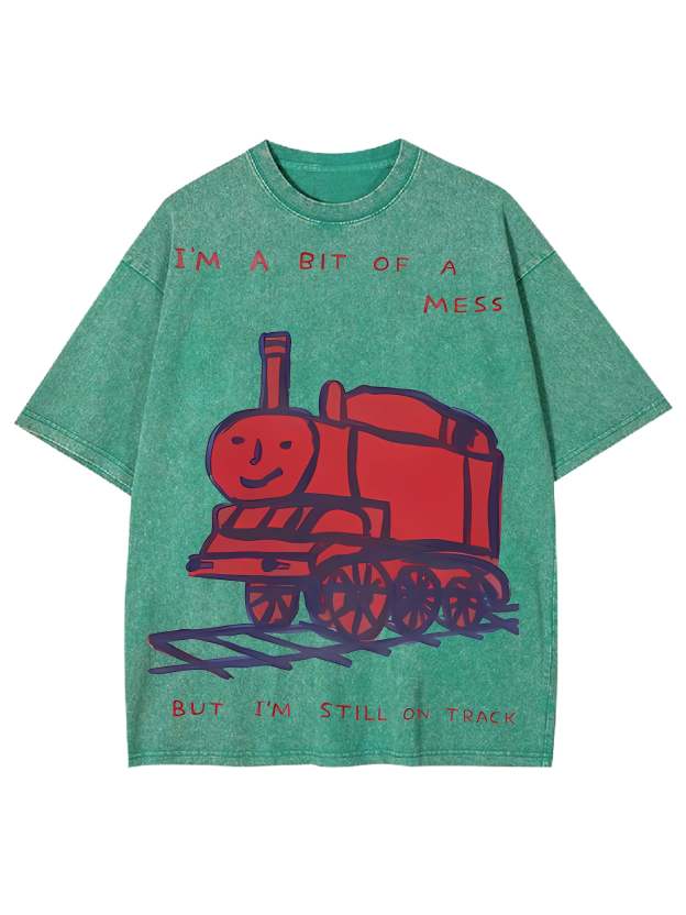 Train Washed Tshirt-ClassyOutlaw