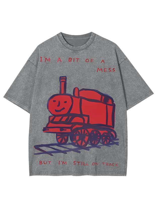 Train Washed Tshirt-ClassyOutlaw