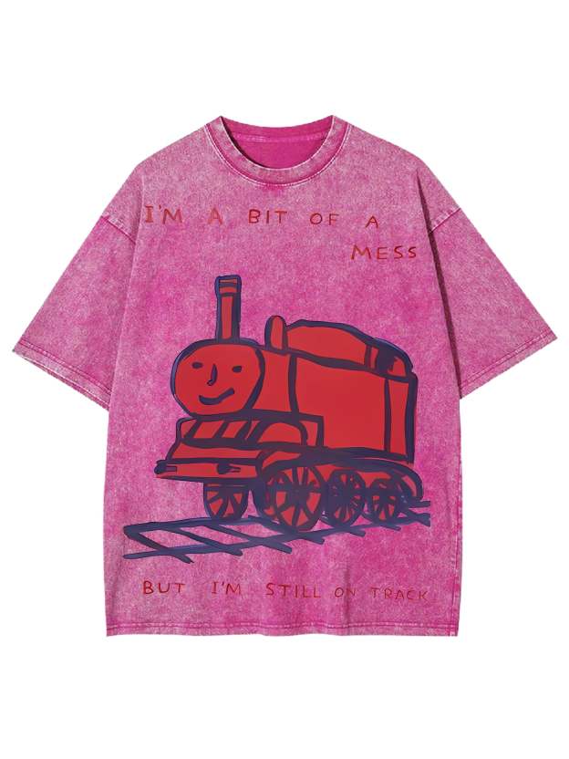 Train Washed Tshirt-ClassyOutlaw