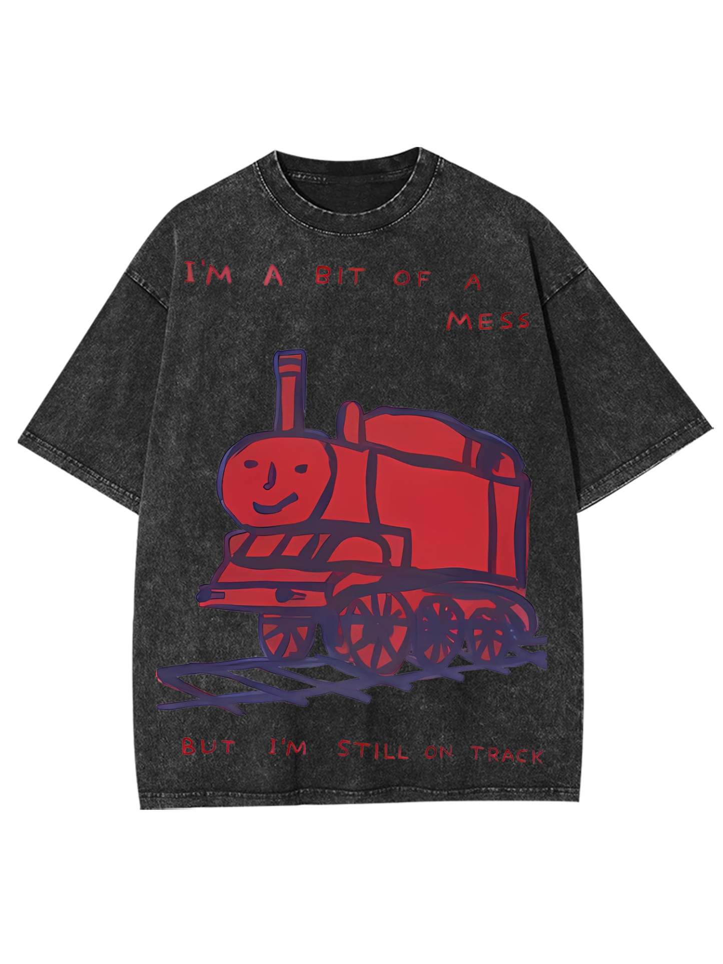 Train Washed Tshirt-ClassyOutlaw