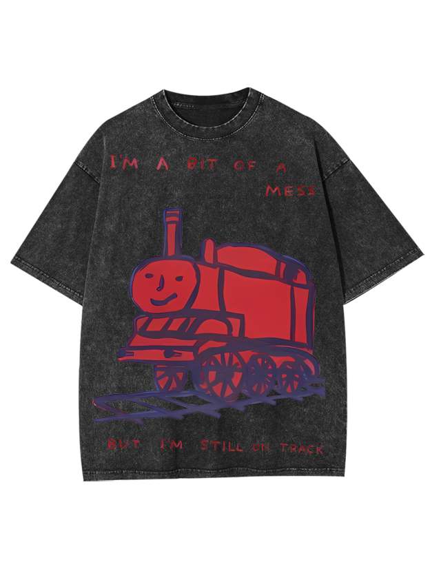 Train Washed Tshirt-ClassyOutlaw