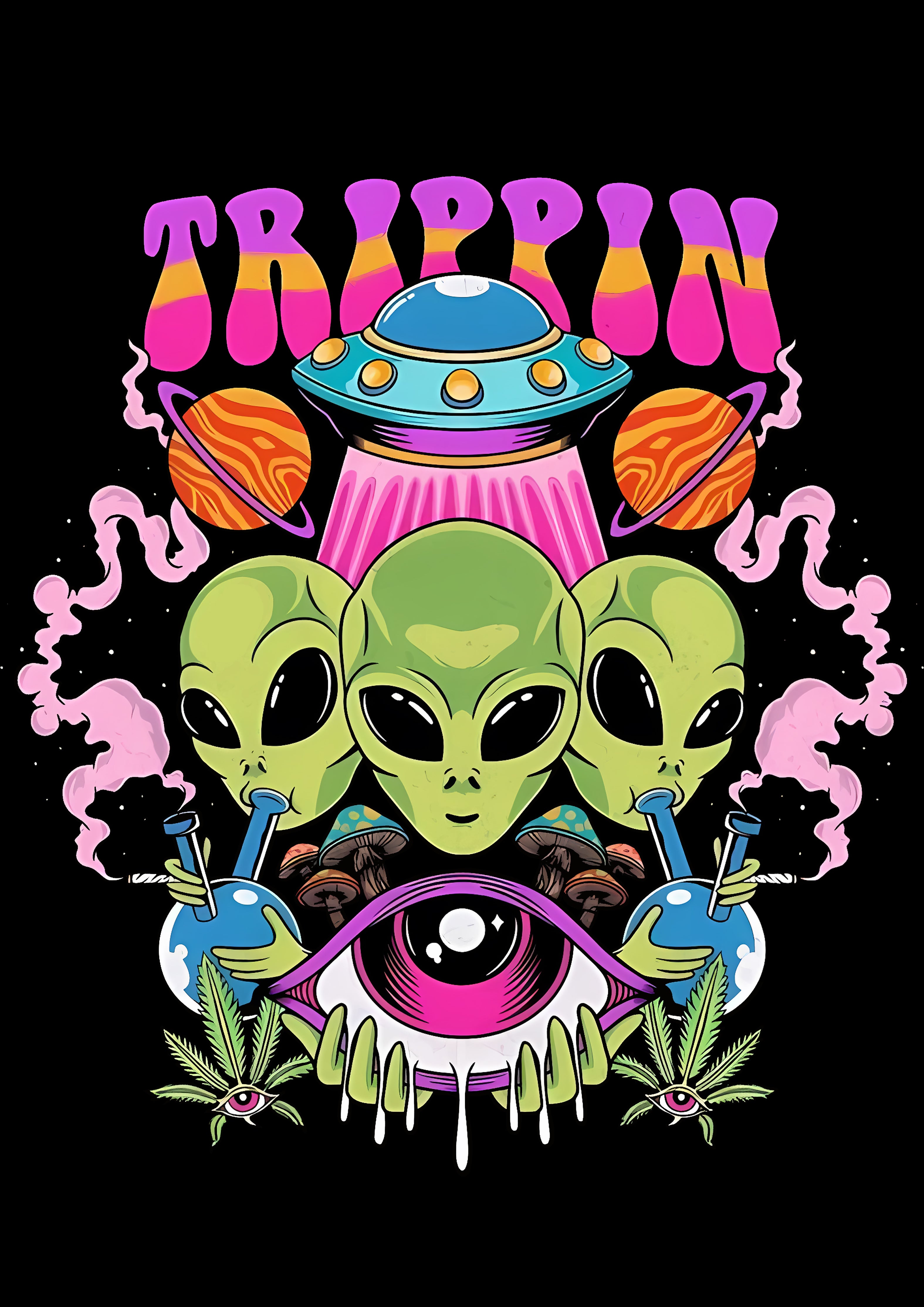 Trippin Washed Tshirt-ClassyOutlaw