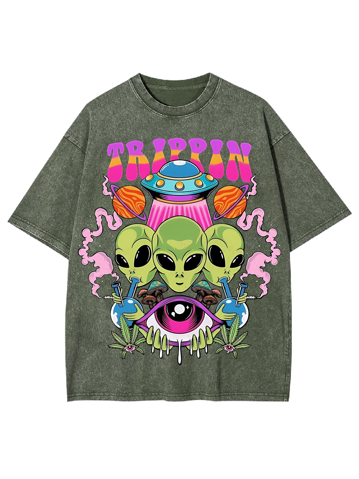 Trippin Washed Tshirt-ClassyOutlaw