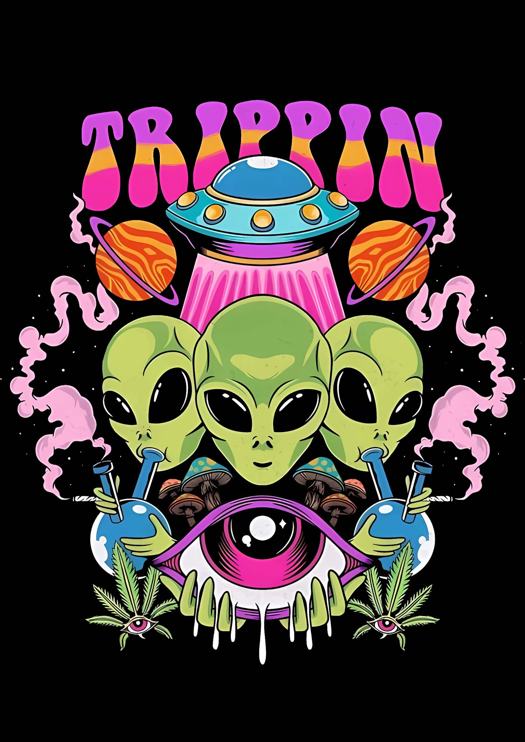 Trippin Washed Tshirt-ClassyOutlaw