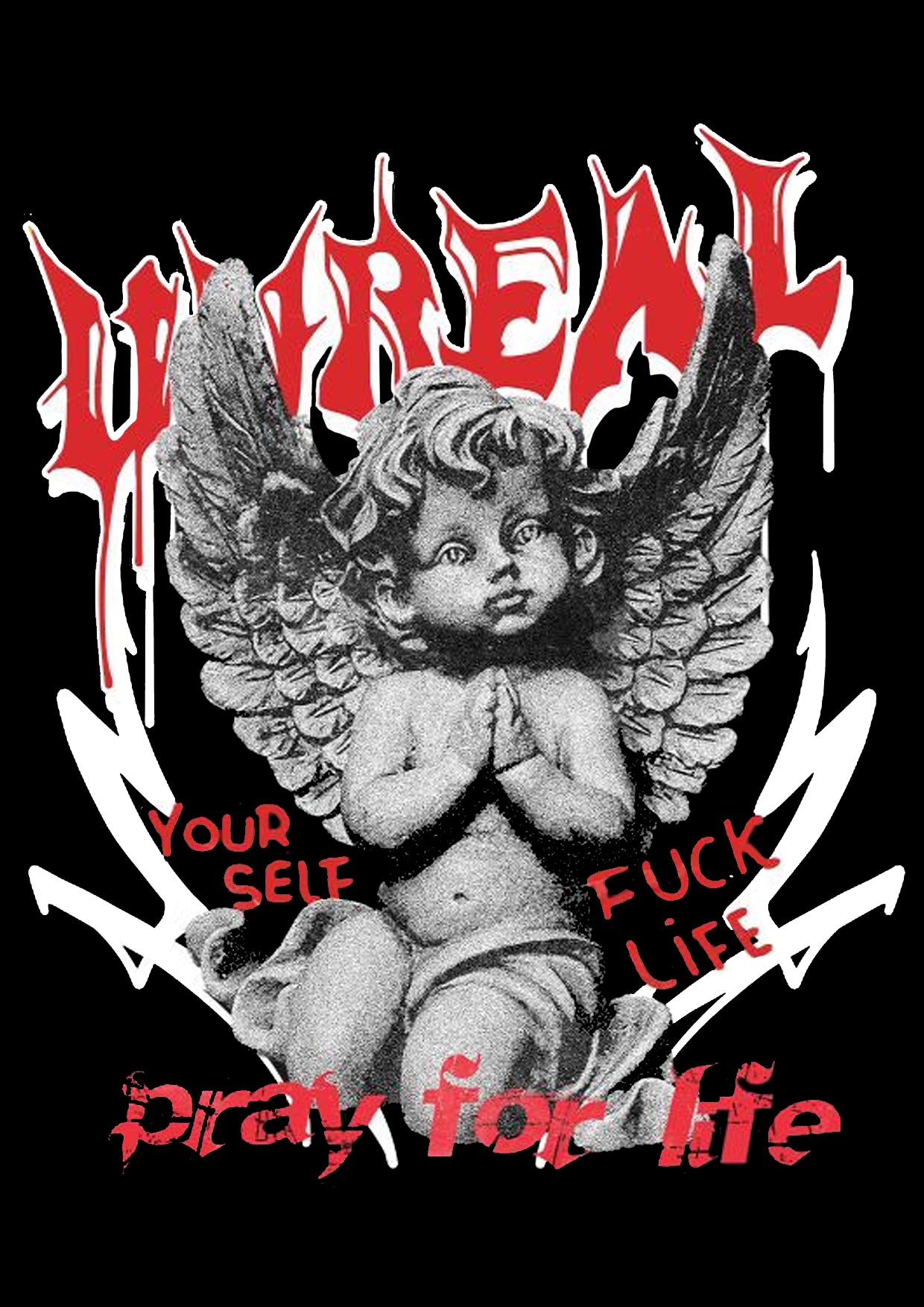 Unreal Washed Tshirt-ClassyOutlaw