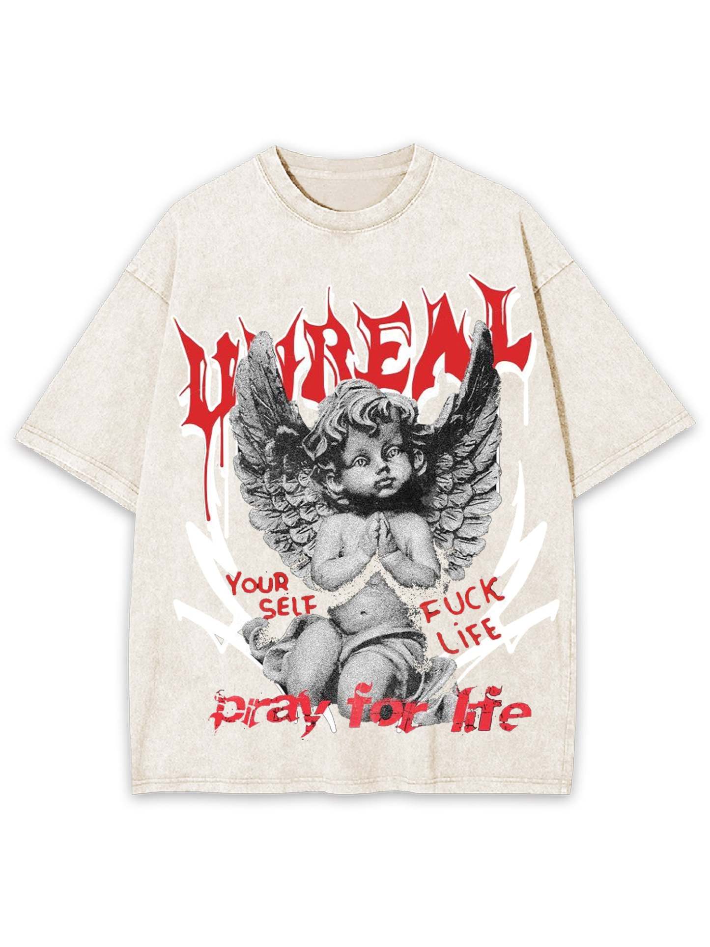 Unreal Washed Tshirt-ClassyOutlaw