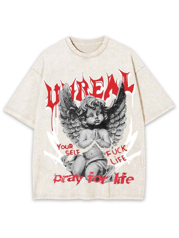 Unreal Washed Tshirt-ClassyOutlaw