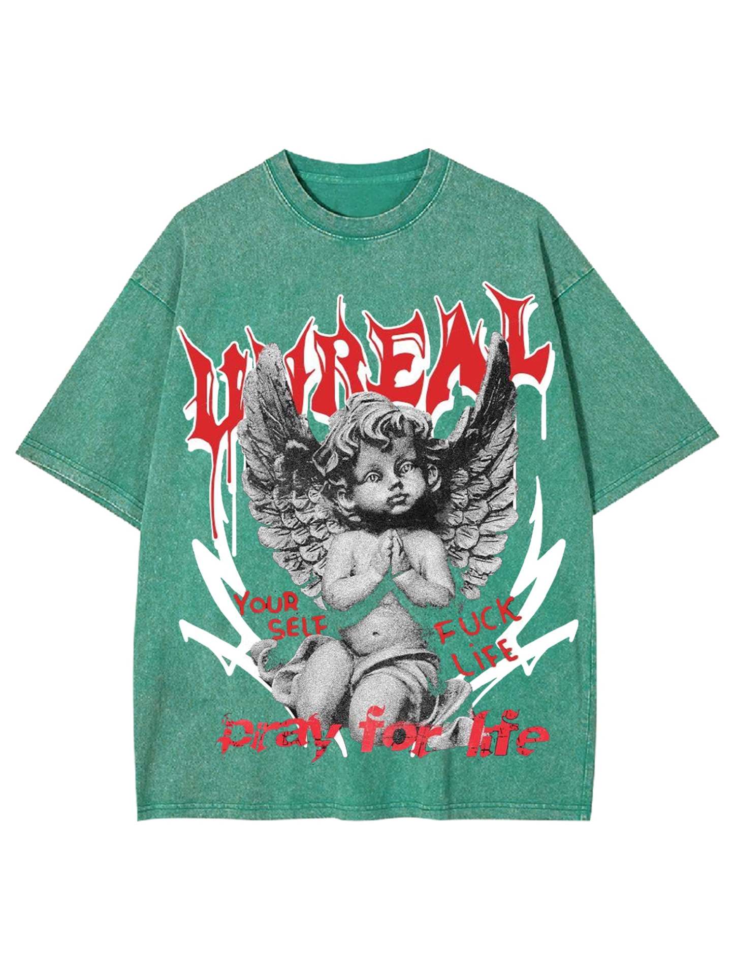 Unreal Washed Tshirt-ClassyOutlaw