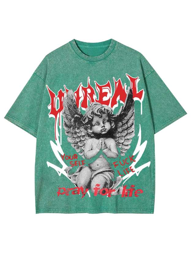 Unreal Washed Tshirt-ClassyOutlaw