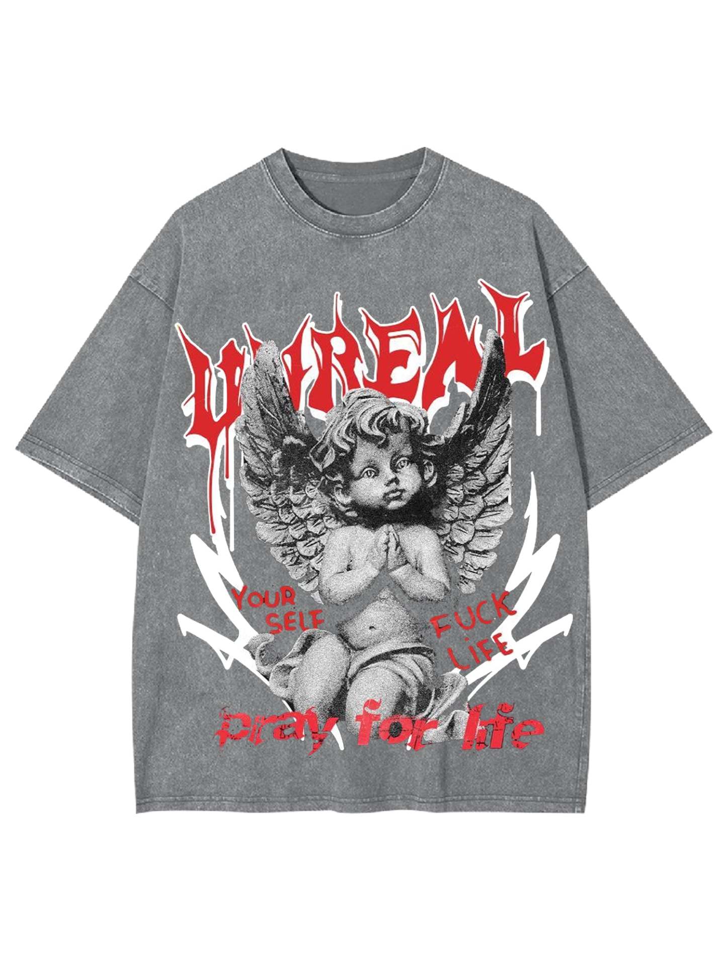 Unreal Washed Tshirt-ClassyOutlaw