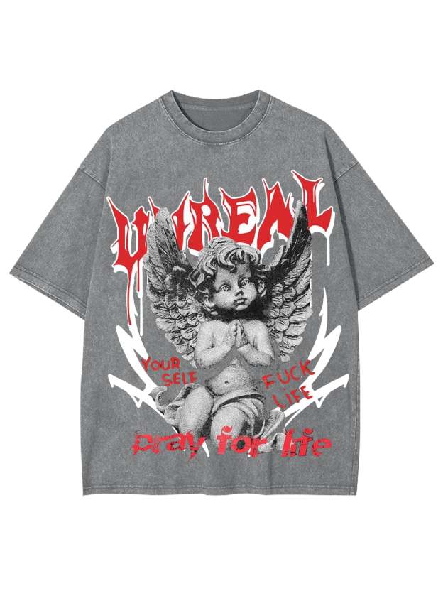 Unreal Washed Tshirt-ClassyOutlaw