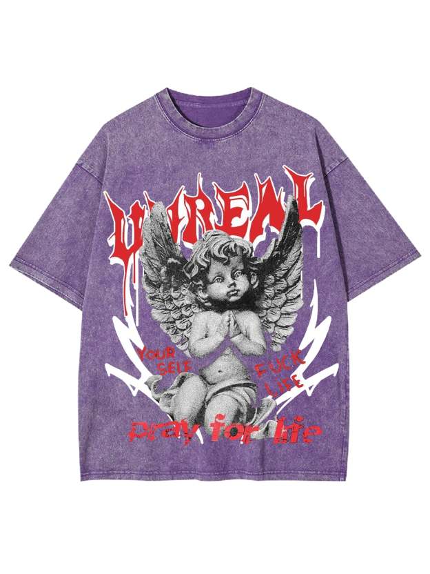 Unreal Washed Tshirt-ClassyOutlaw