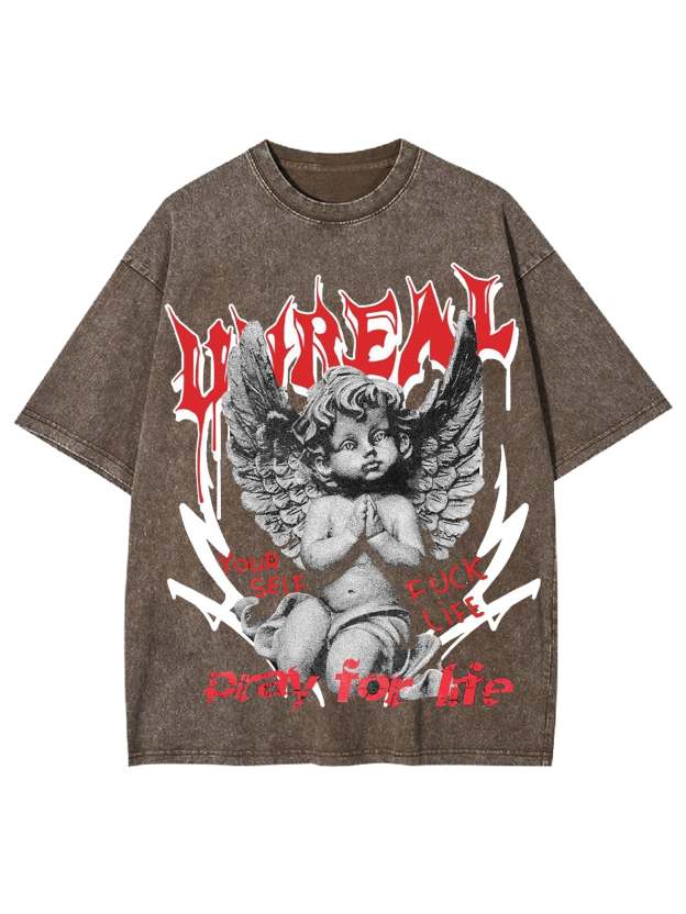 Unreal Washed Tshirt-ClassyOutlaw