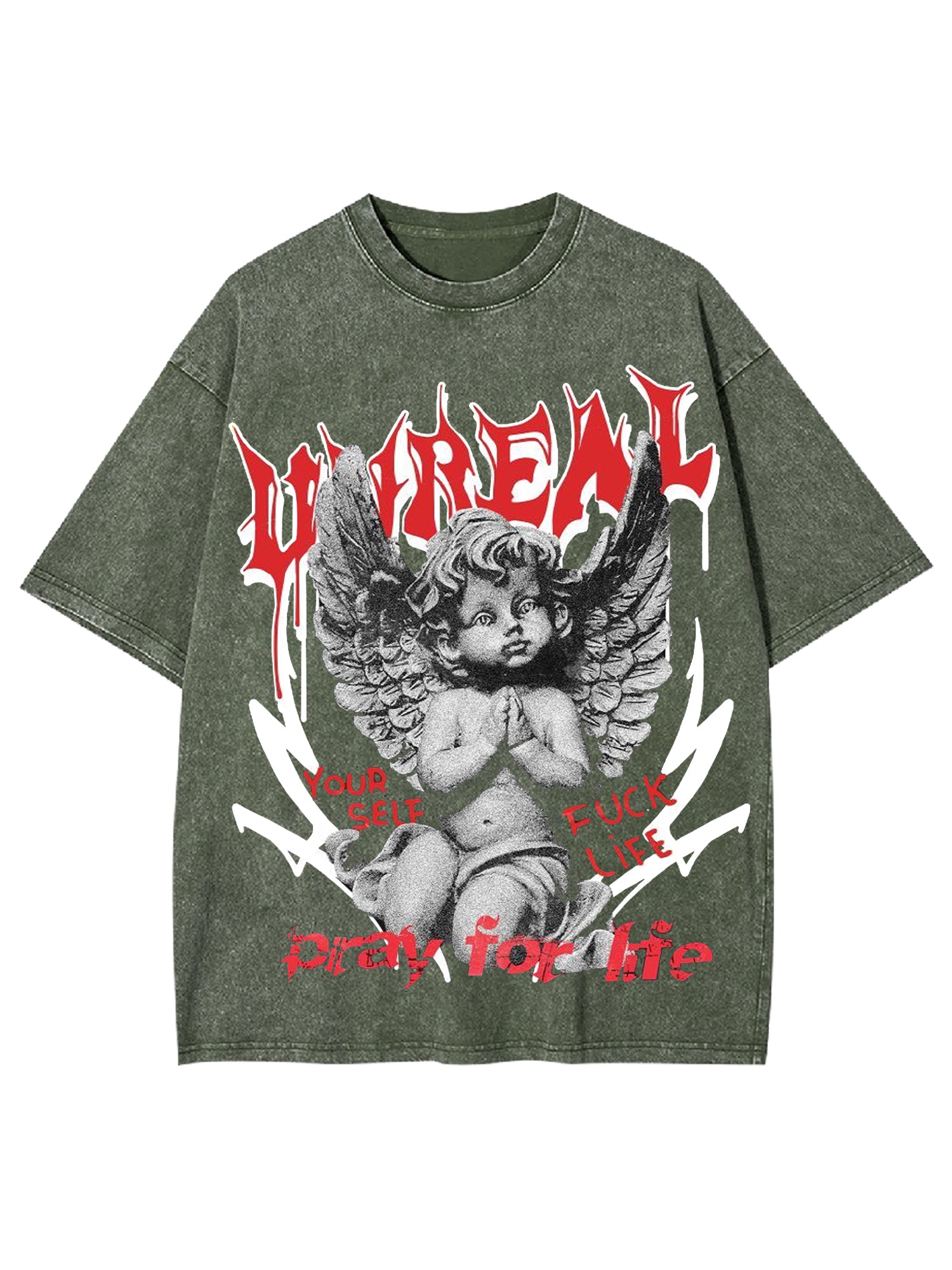 Unreal Washed Tshirt-ClassyOutlaw