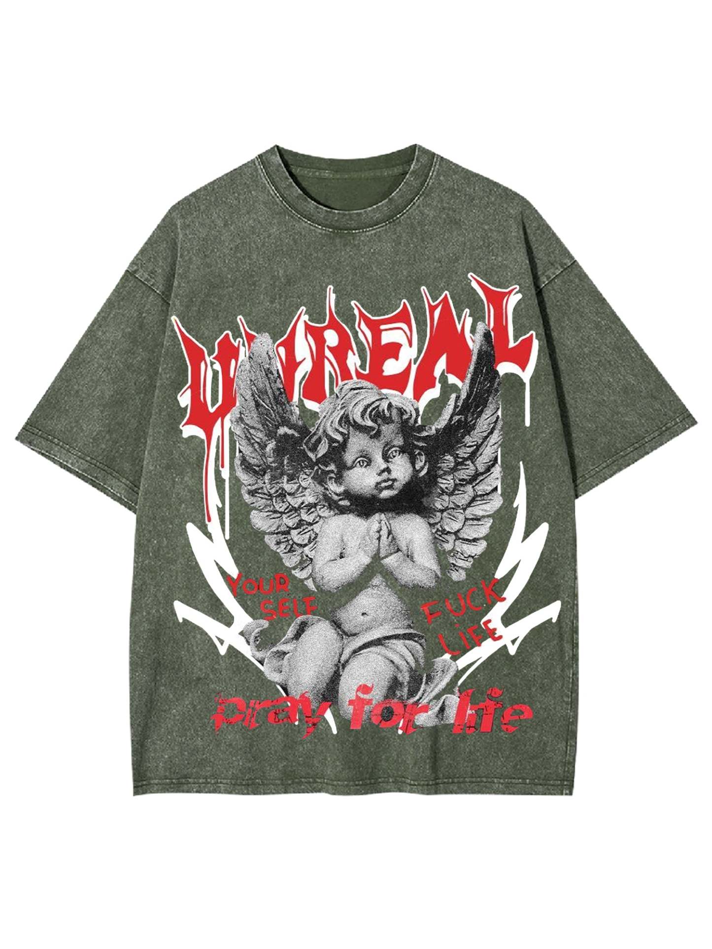 Unreal Washed Tshirt-ClassyOutlaw