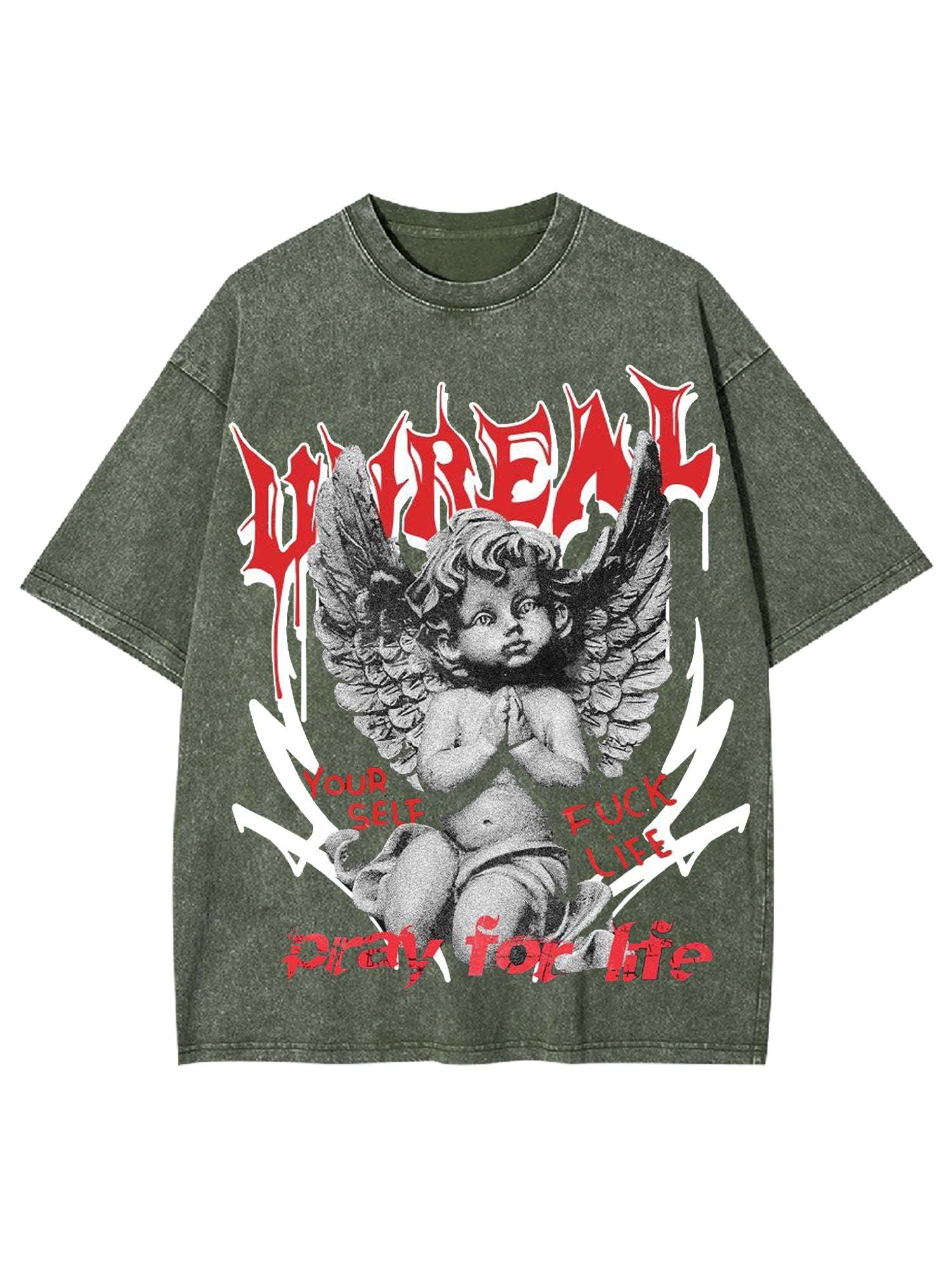 Unreal Washed Tshirt-ClassyOutlaw