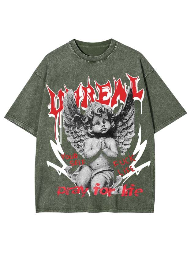 Unreal Washed Tshirt-ClassyOutlaw