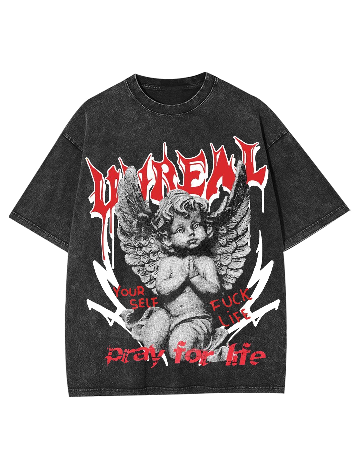 Unreal Washed Tshirt-ClassyOutlaw