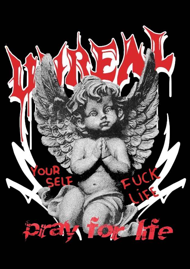 Unreal Washed Tshirt-ClassyOutlaw