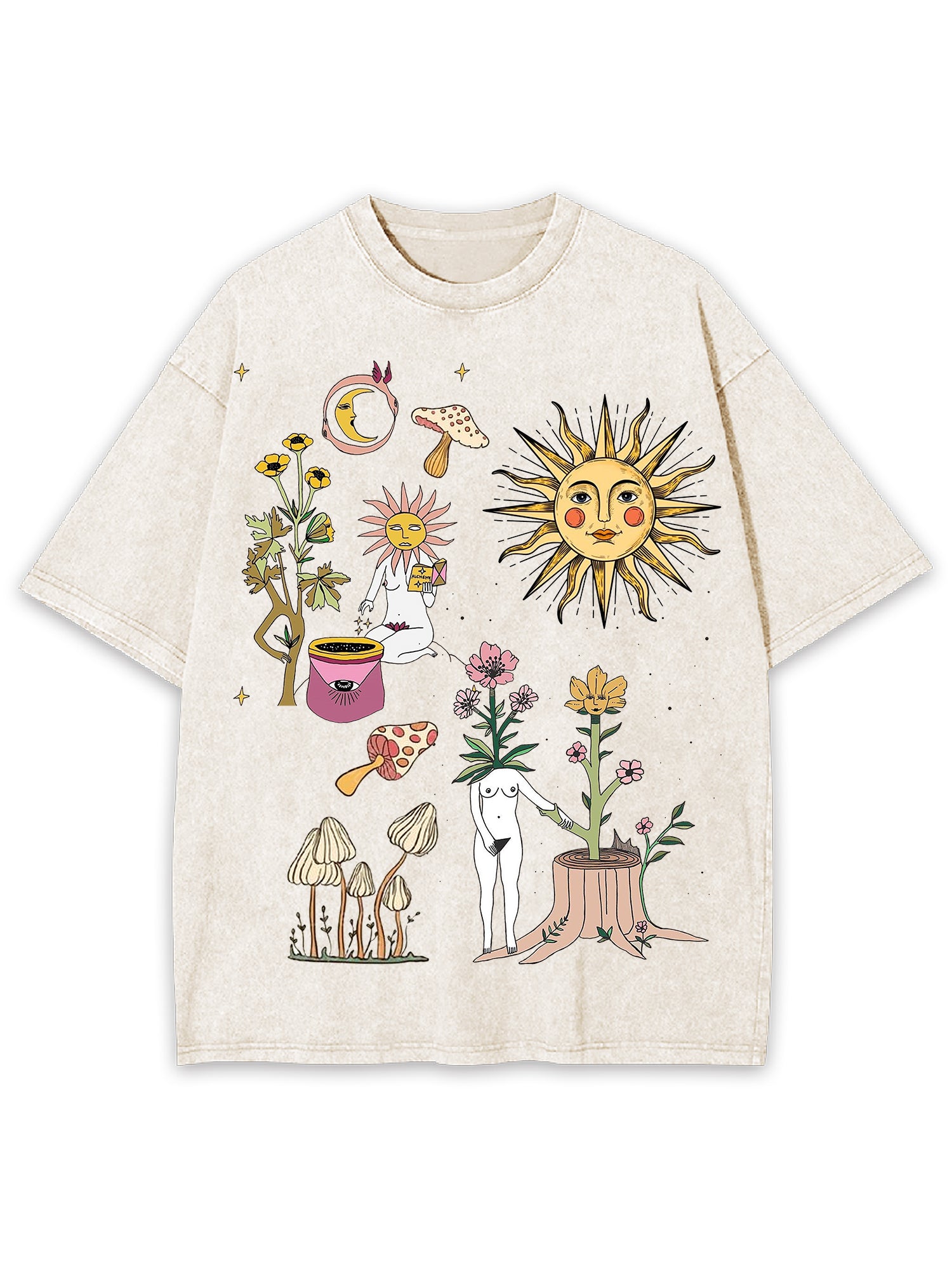 Weird World Washed Tshirt-ClassyOutlaw