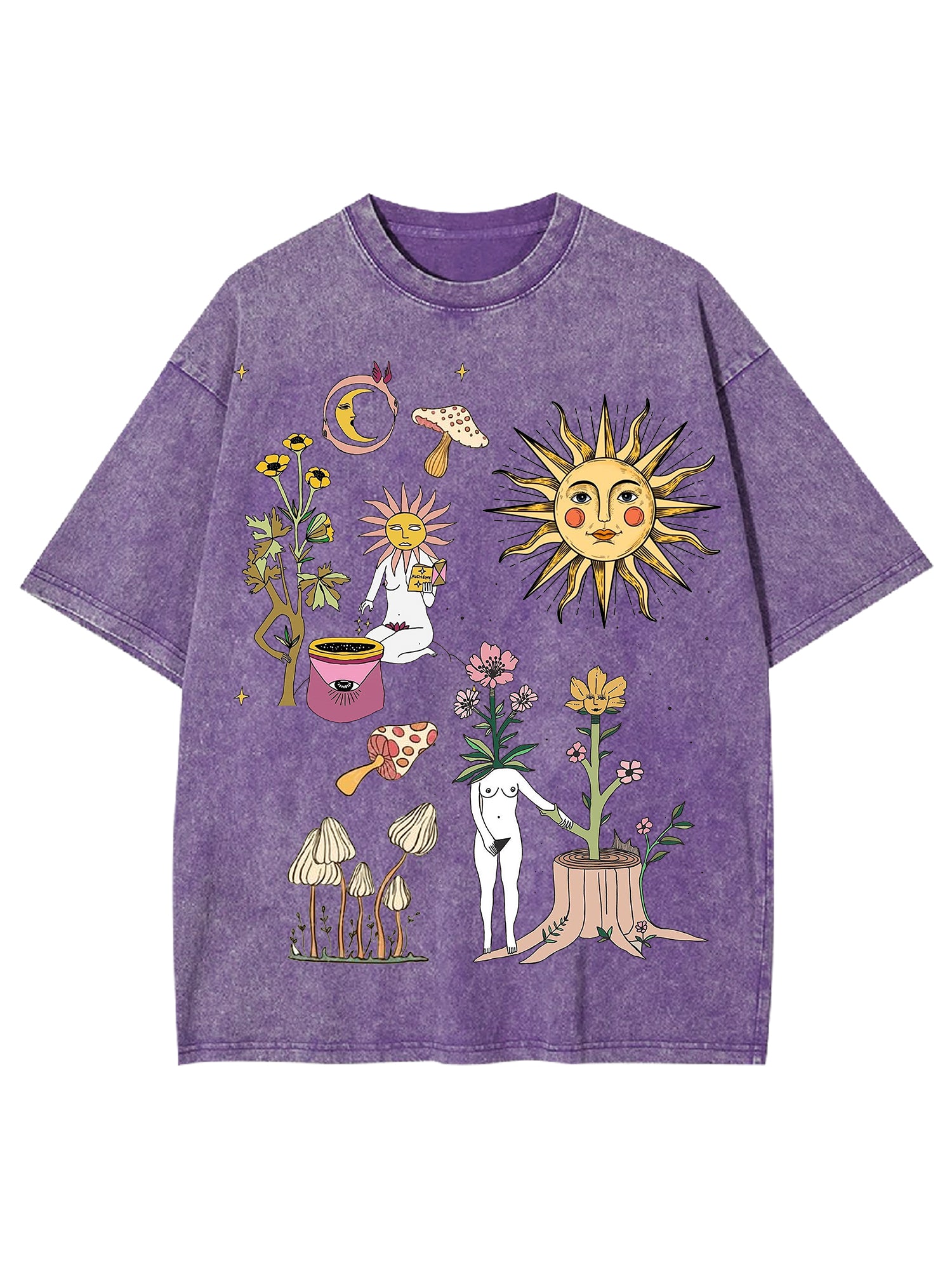 Weird World Washed Tshirt-ClassyOutlaw