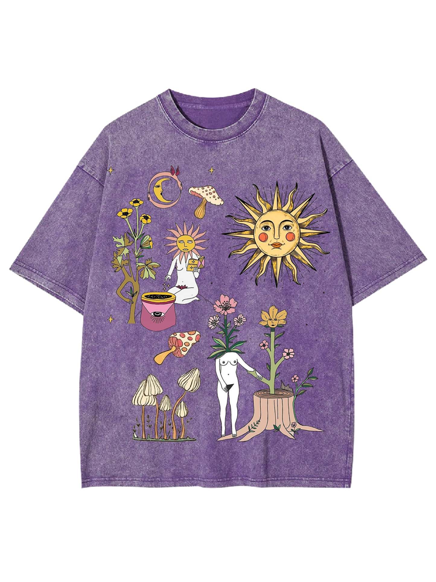 Weird World Washed Tshirt-ClassyOutlaw