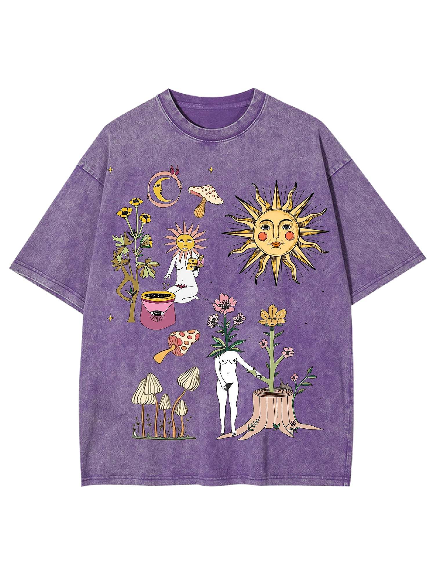 Weird World Washed Tshirt-ClassyOutlaw