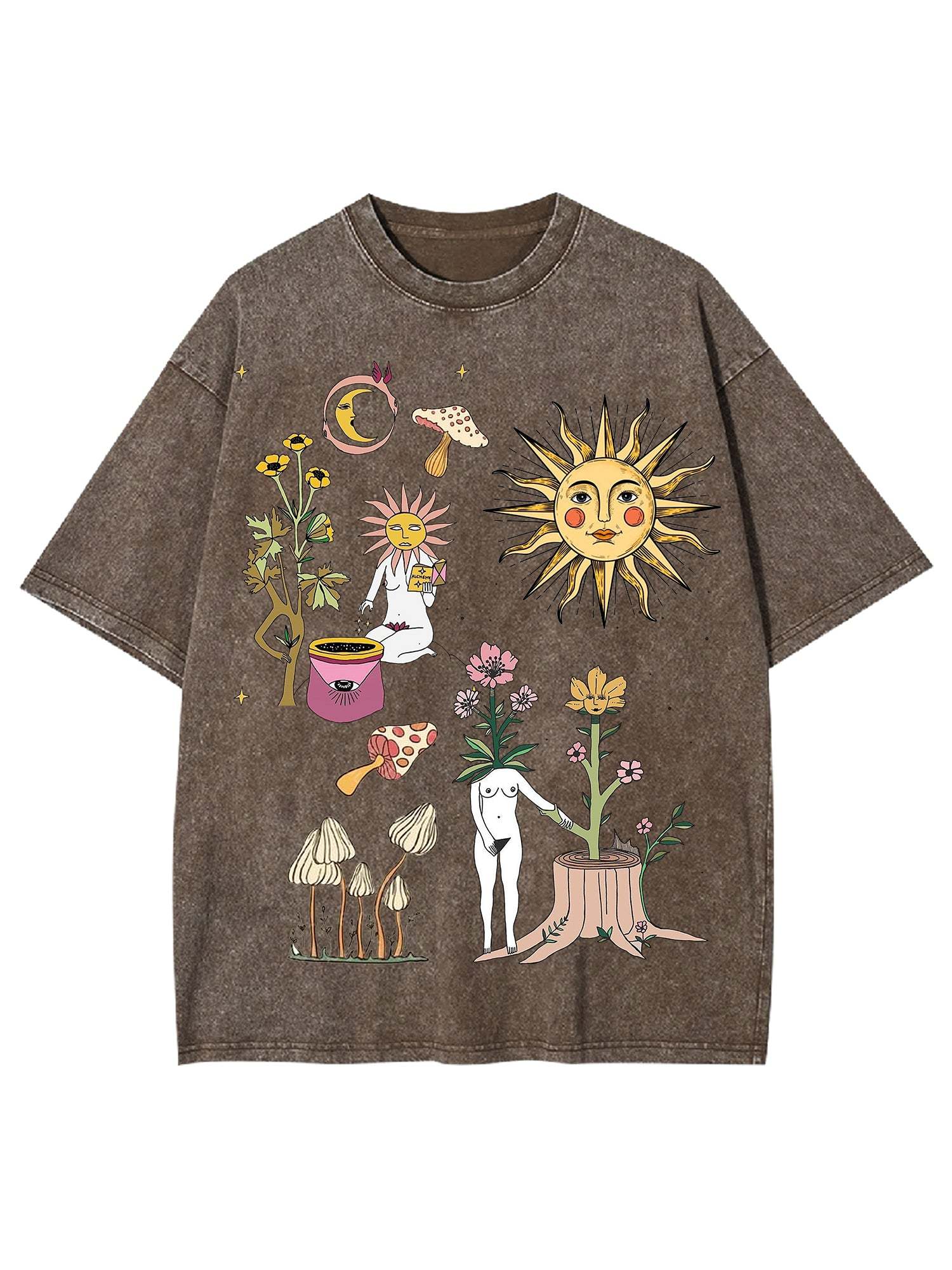 Weird World Washed Tshirt-ClassyOutlaw