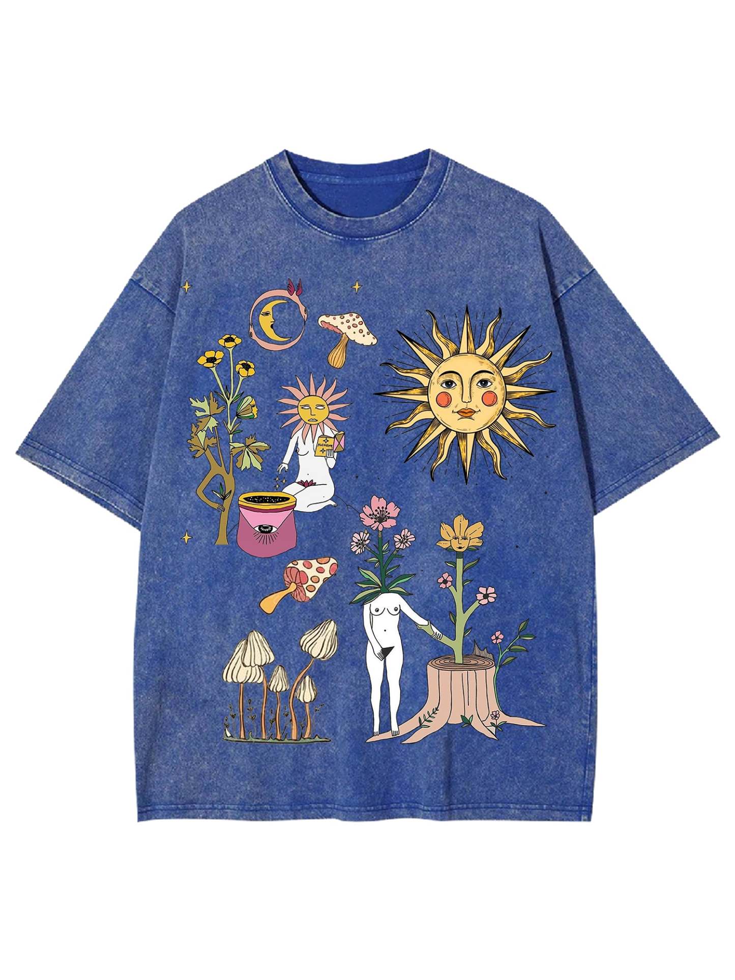 Weird World Washed Tshirt-ClassyOutlaw