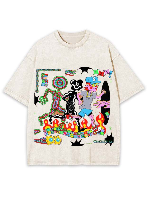 Out Of Body Washed Tshirt-ClassyOutlaw