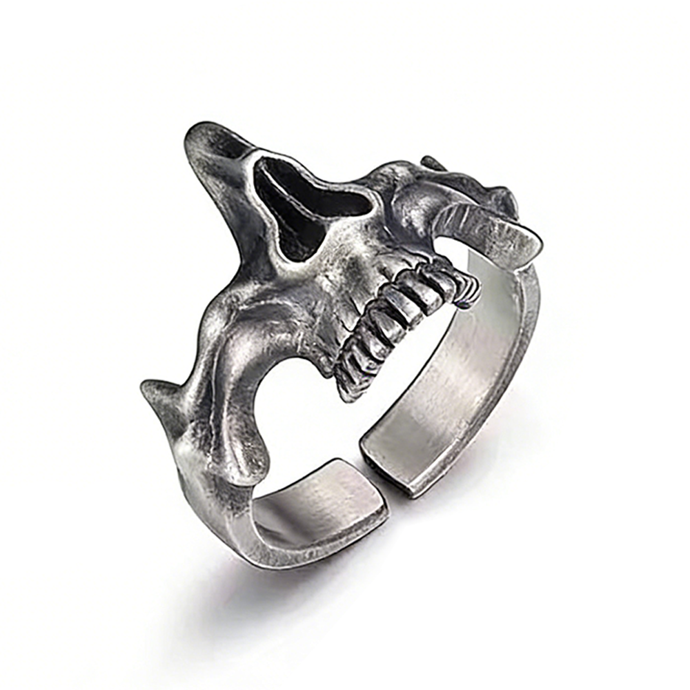 SKELETON MASK CLO RING