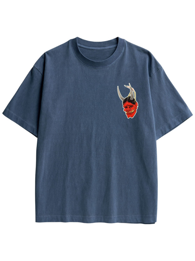 TATTOOED MYSTIQUE DOUBLE SIDED PRINT WASHED TSHIRT