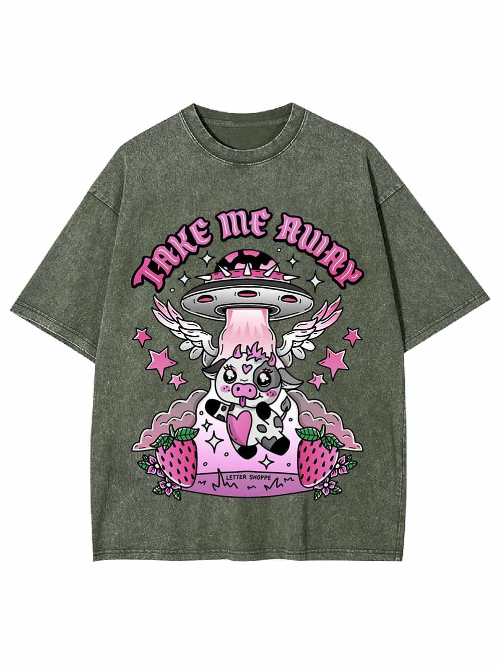 TAKE ME AWAY WASHED TSHIRT