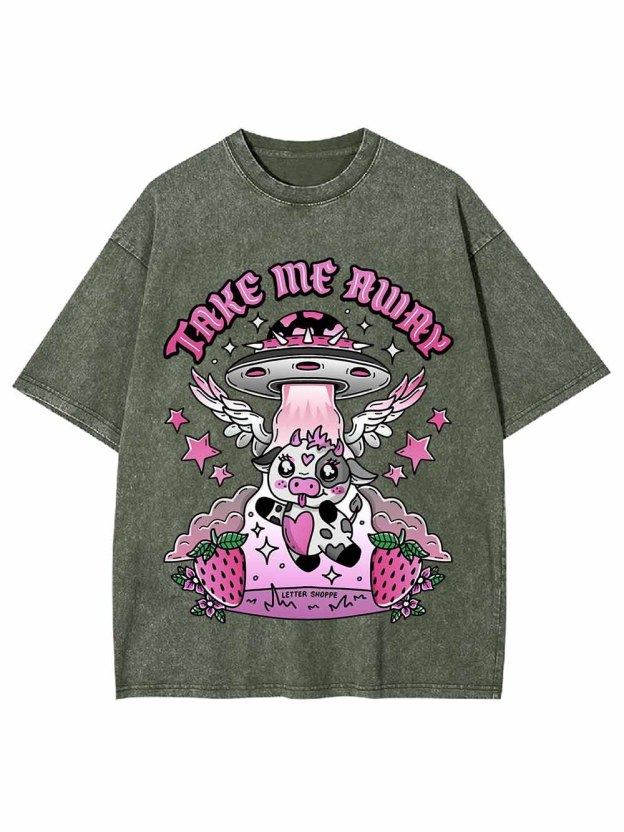 TAKE ME AWAY WASHED TSHIRT