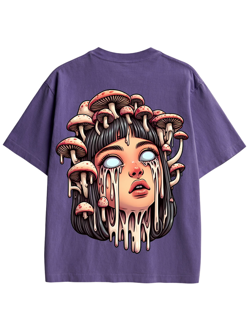 MELTING GIRL DOUBLE SIDED PRINT WASHED TSHIRT