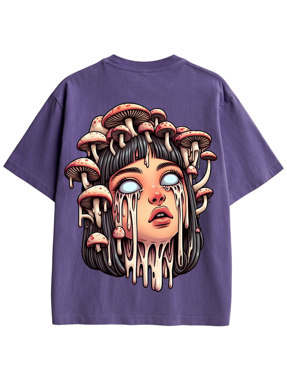 MELTING GIRL DOUBLE SIDED PRINT WASHED TSHIRT