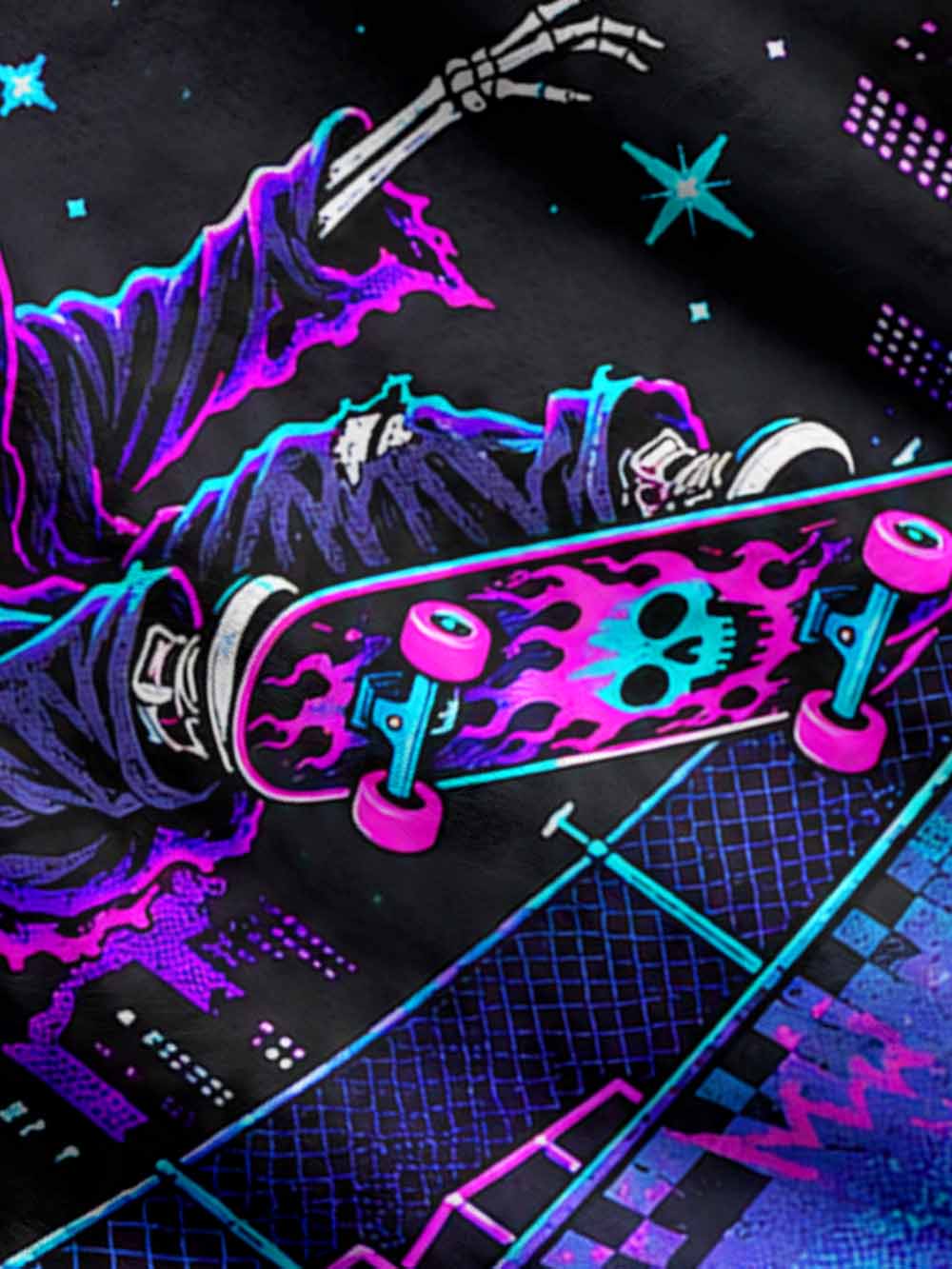 SKATE SKELETON UGLY CARDIGAN SWEATERS