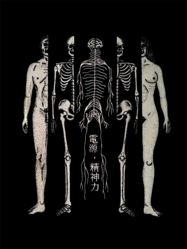 Human Anatomy and Energy Washed Tshirt