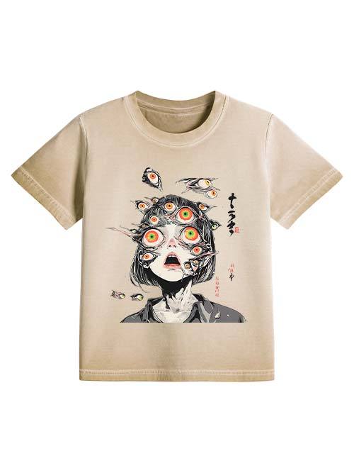 Multitude Of Gazes Washed Slim Tshirt