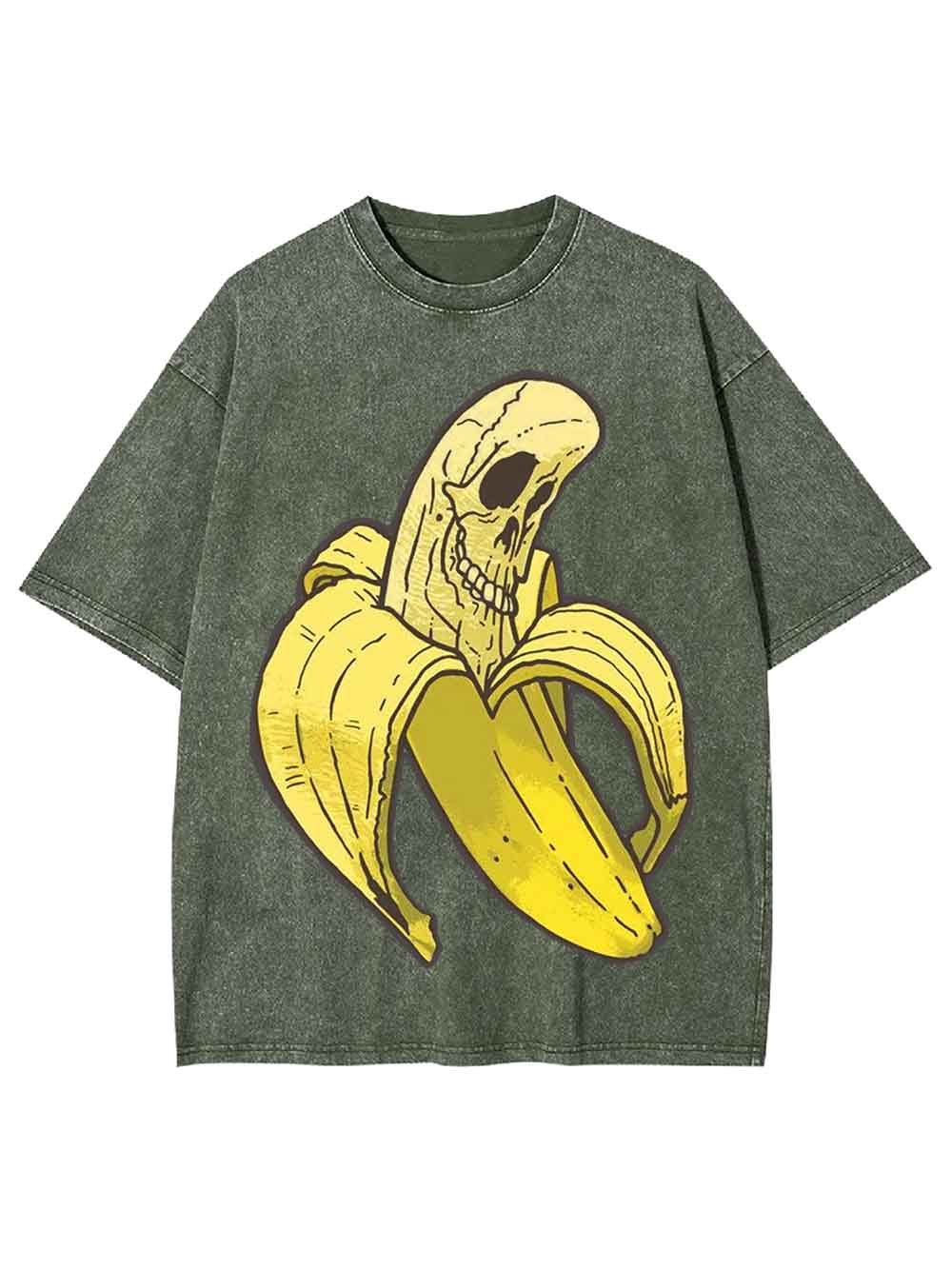 Banana Skull Washed Tshirt