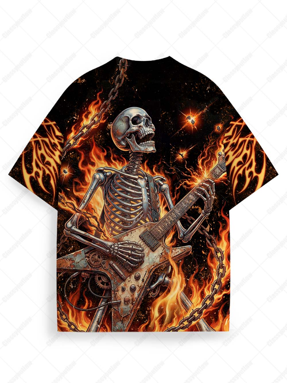 Flaming Bones Graphic T-shirt