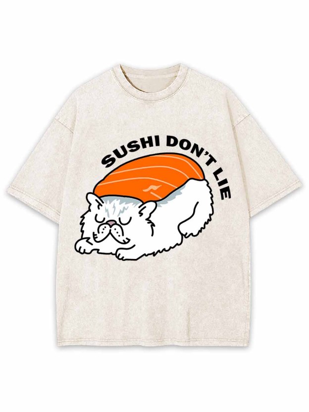 SUSHI DON IT LIE WASHED TSHIRT