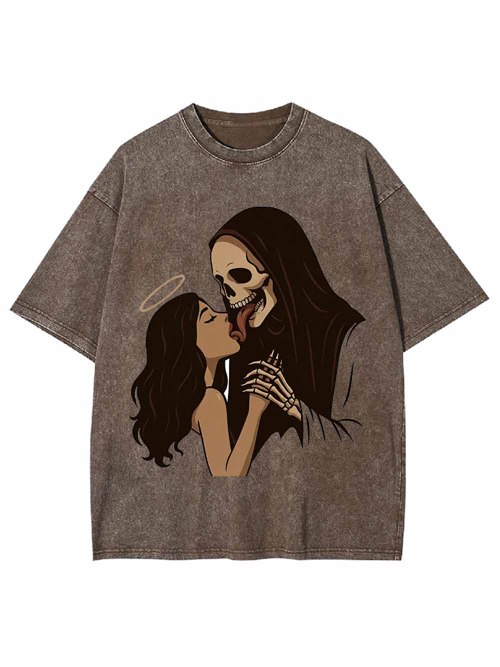Angels And Skulls Washed Tshirt
