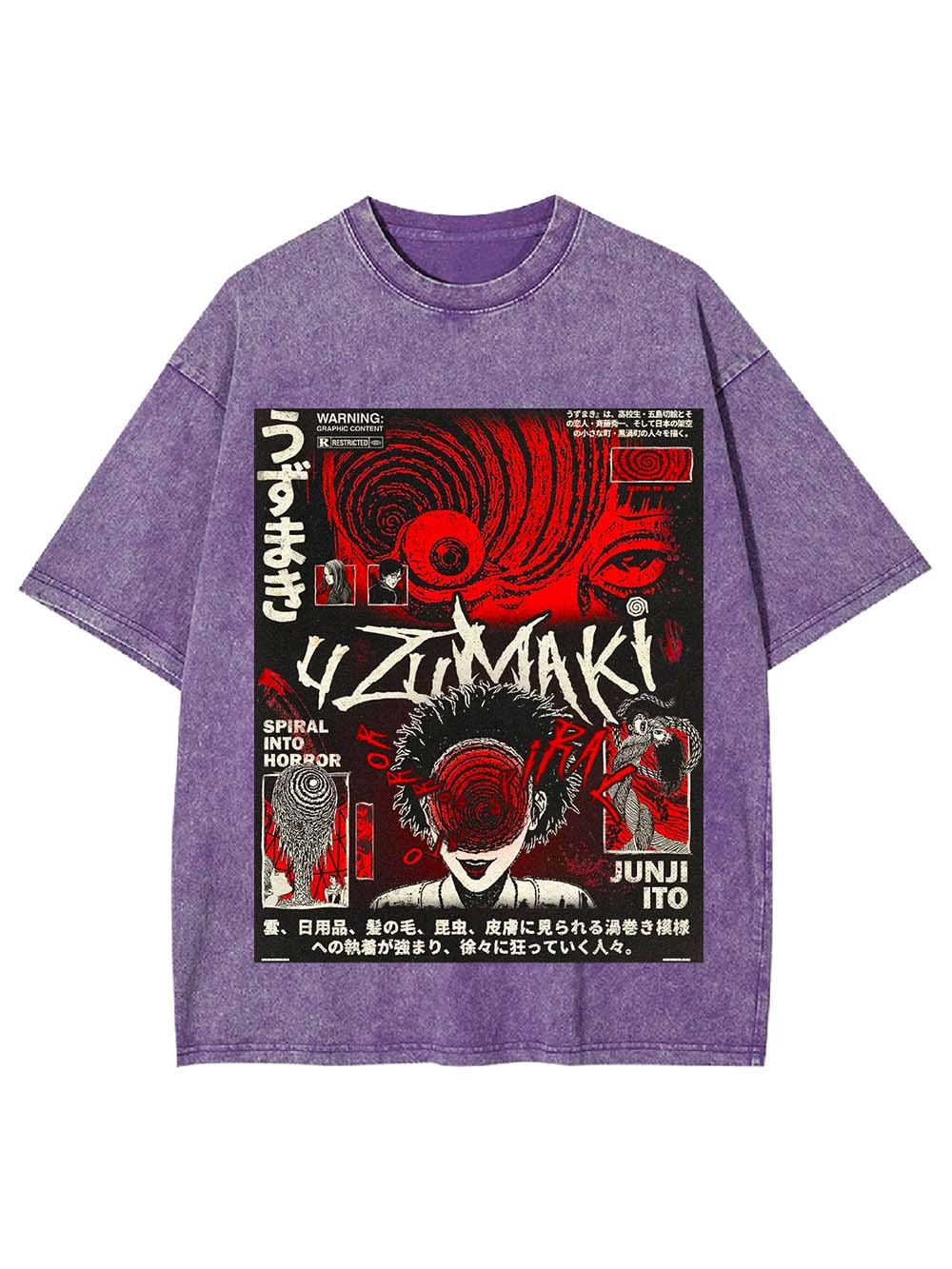 Spiral into Madness Washed Tshirt