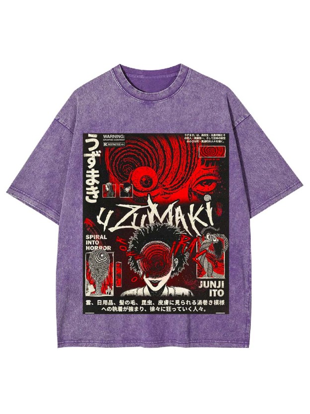 Spiral into Madness Washed Tshirt