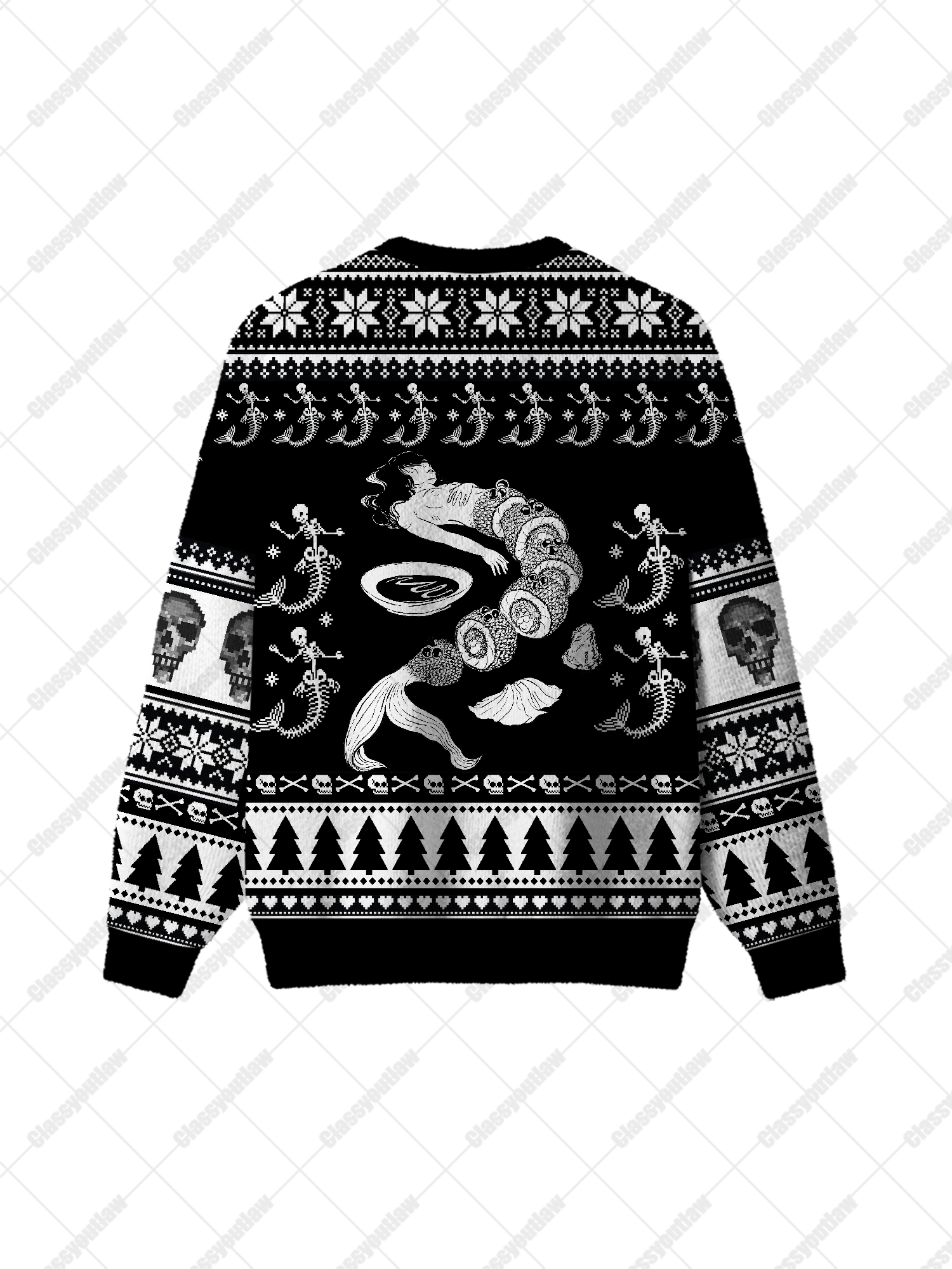 Deep Sea Mermaid UGLY CHRISTMAS SWEATSHIRT