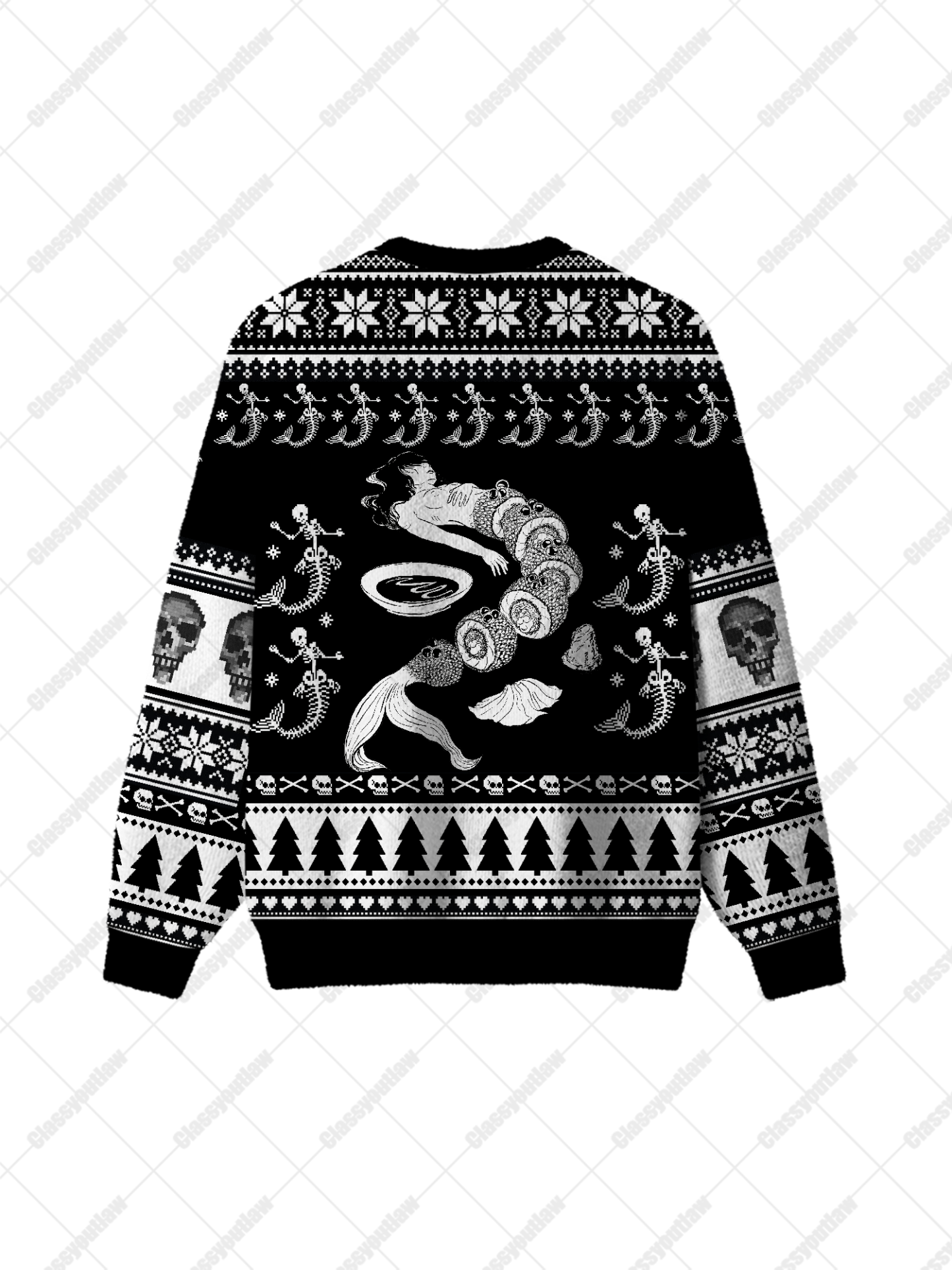 Deep Sea Mermaid UGLY CHRISTMAS SWEATSHIRT