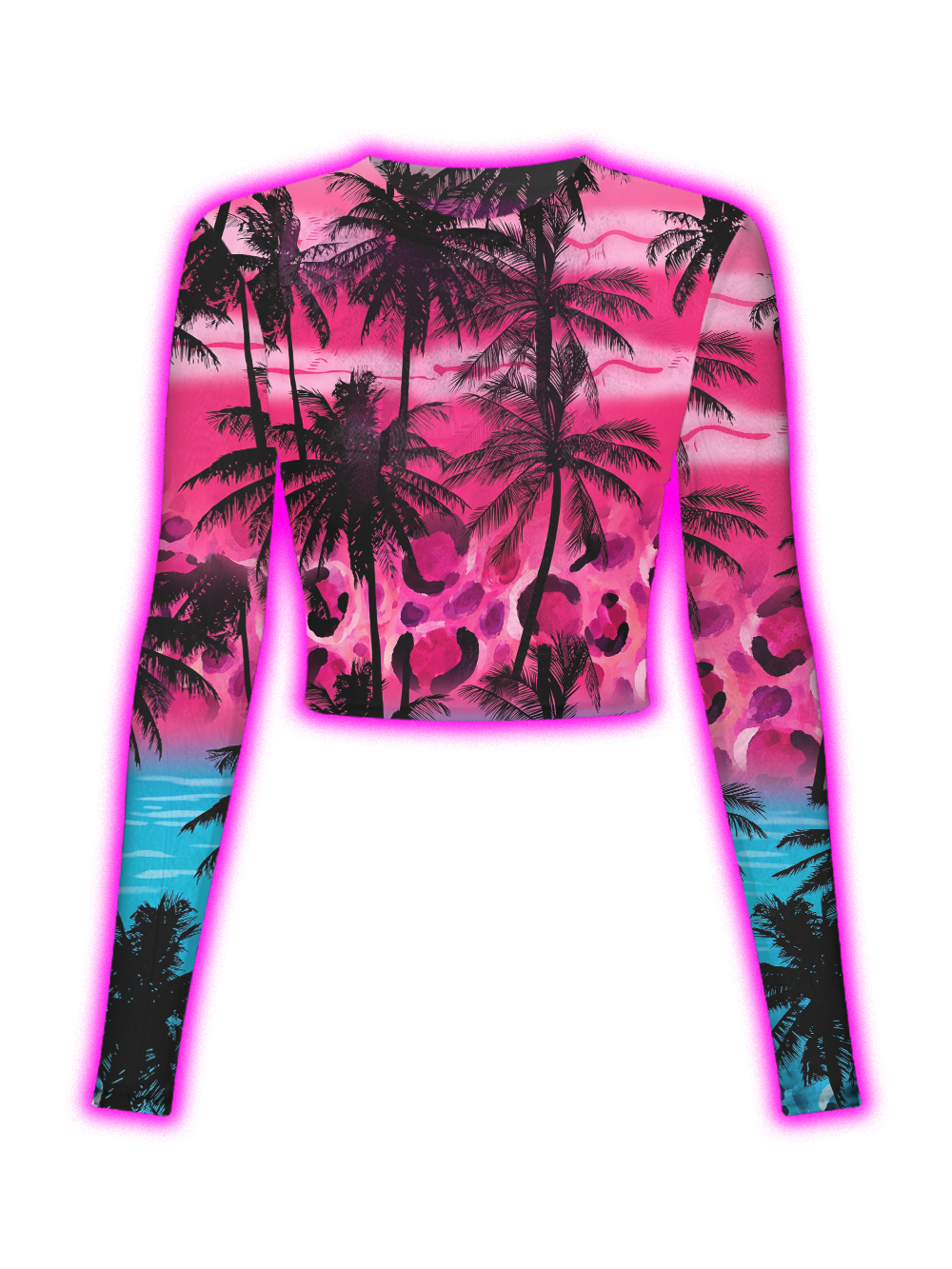SUNSET PALM MESH TOP